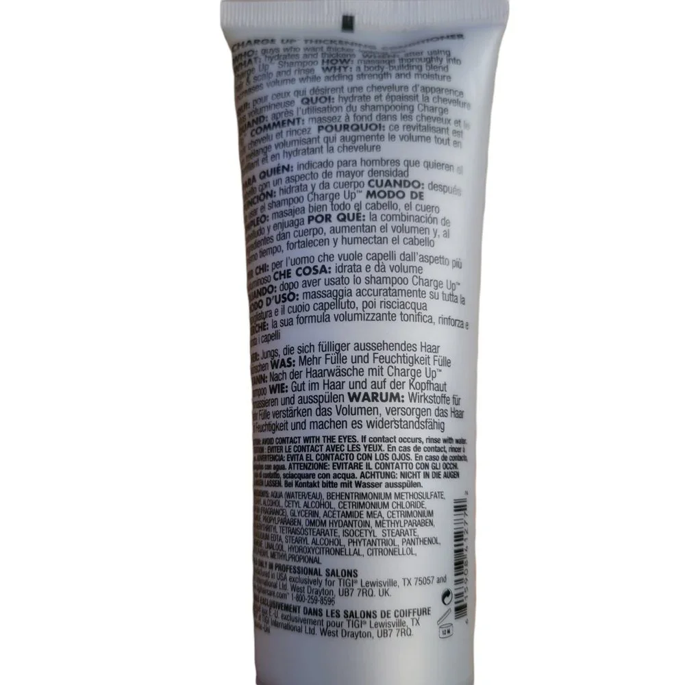 TIGI Bedhead For Men Volumizing Charge Up Thickening Conditioner 6.76 fl‎ oz